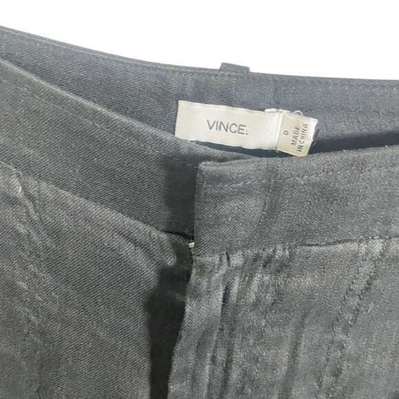 Vince Womens Black Jogger Pants Size 0 Cropped Lightweight Tapered - Picture 4 of 7